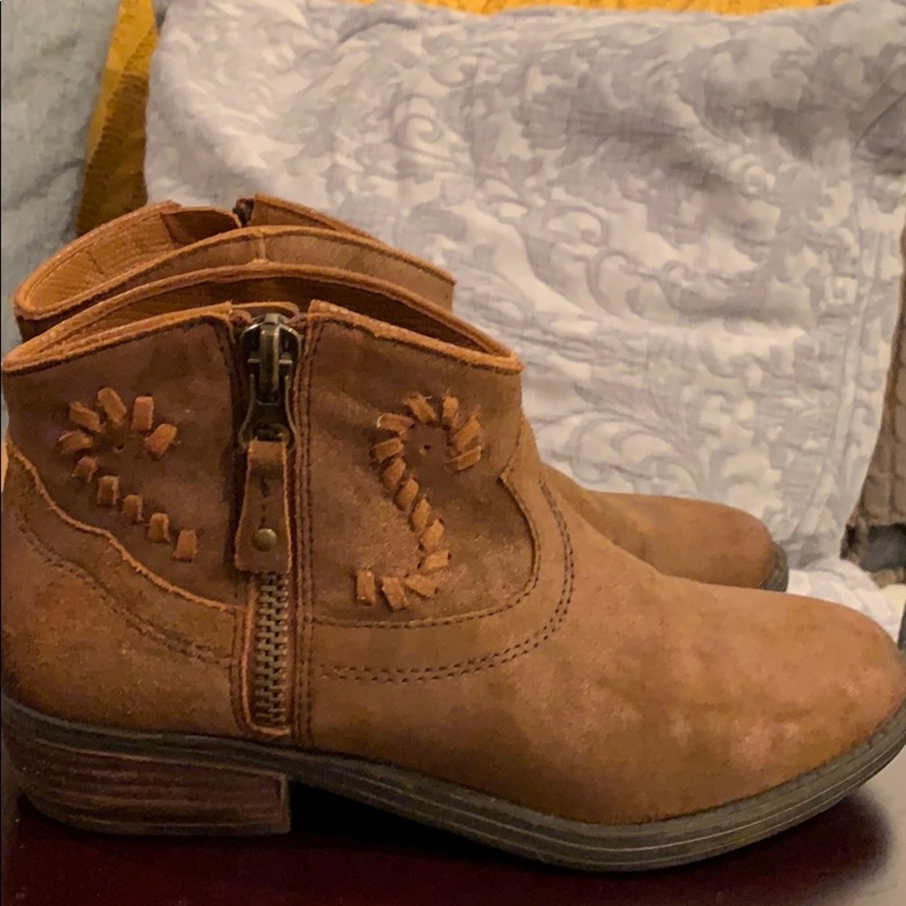 OTBT Trek Bootie, color: tobacco leather